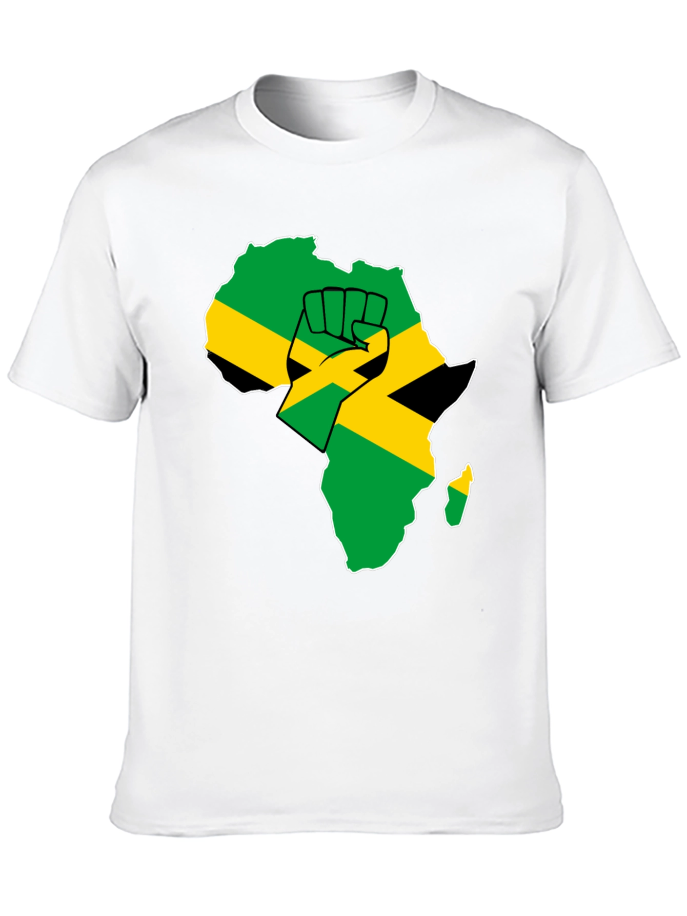 Africa Jamaica Pride Fist T-Shirt