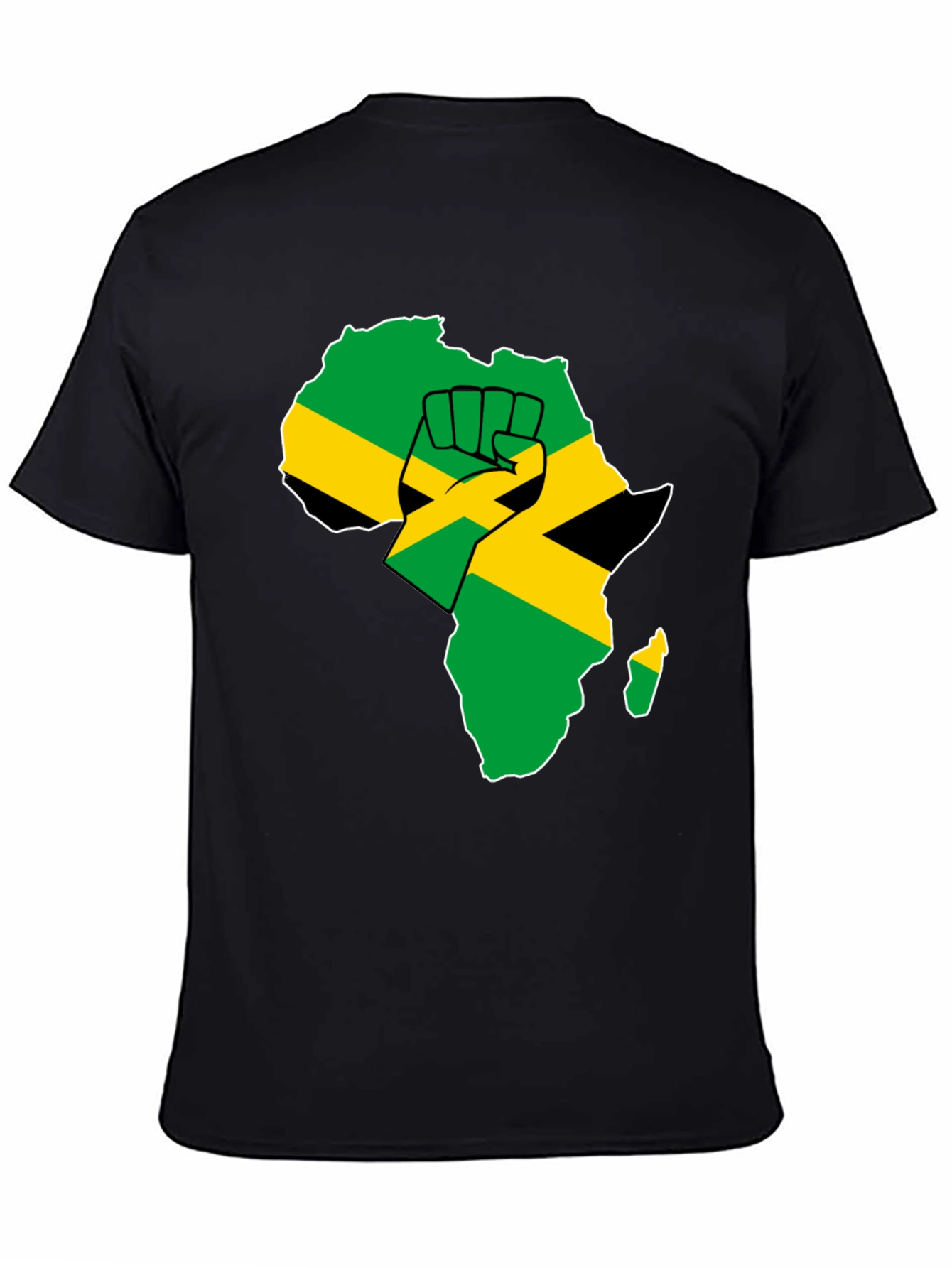 Africa Jamaica Pride Fist T-Shirt