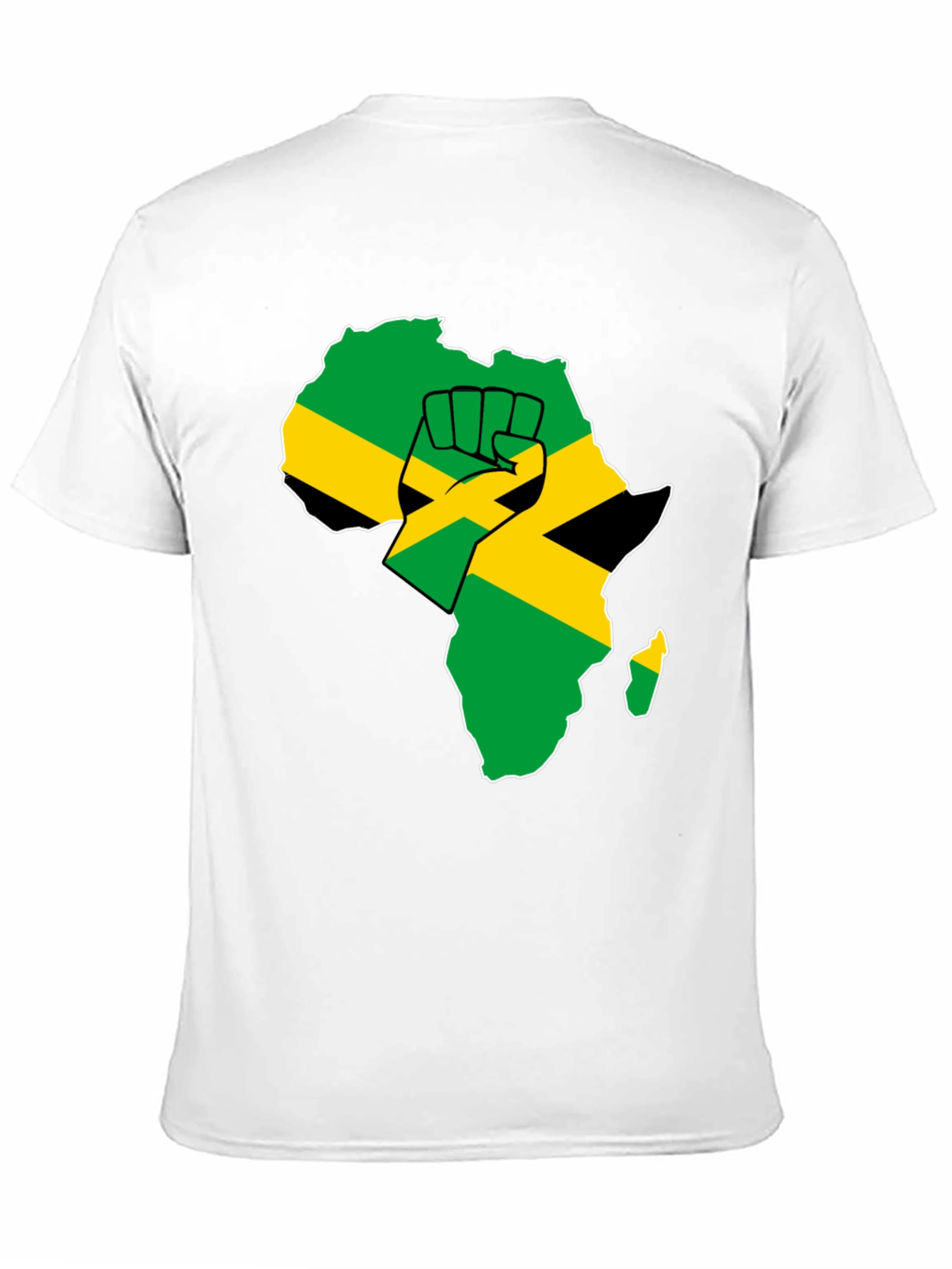 Africa Jamaica Pride Fist T-Shirt