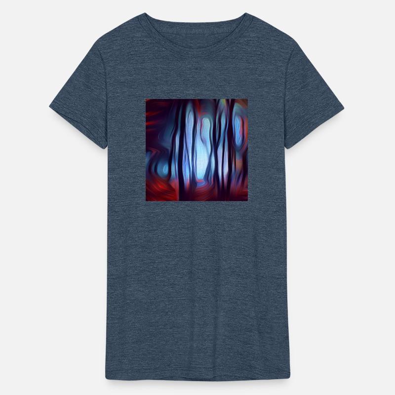 dark forest digital art abstract painting