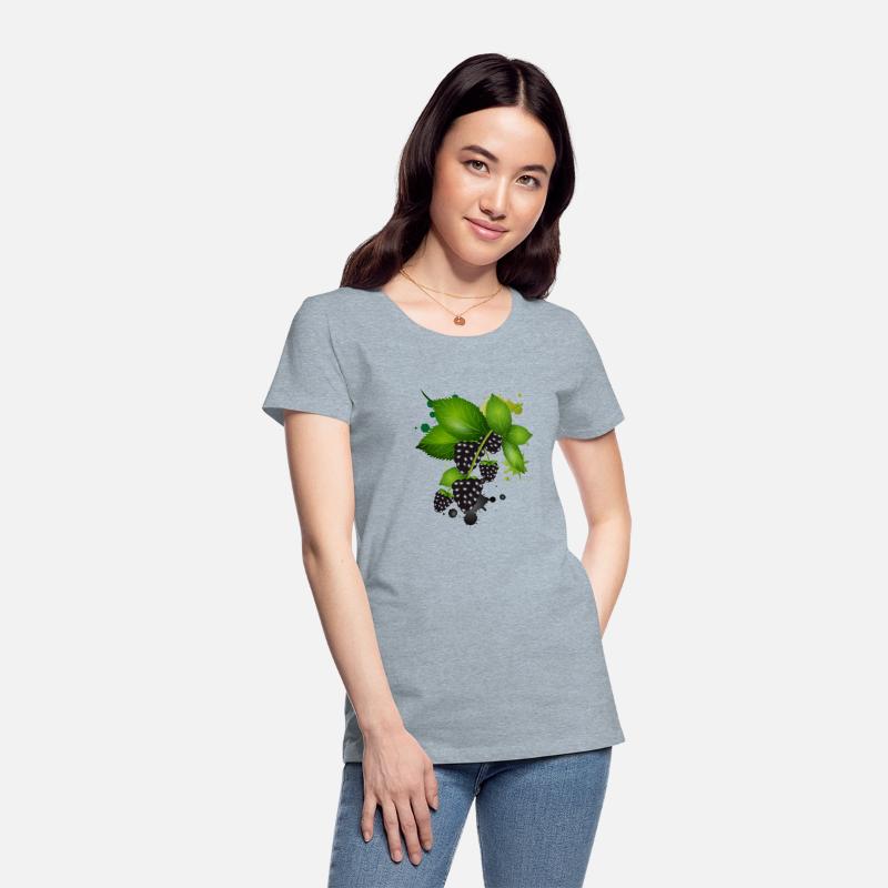 dark purple blackberries with leaves as graffiti