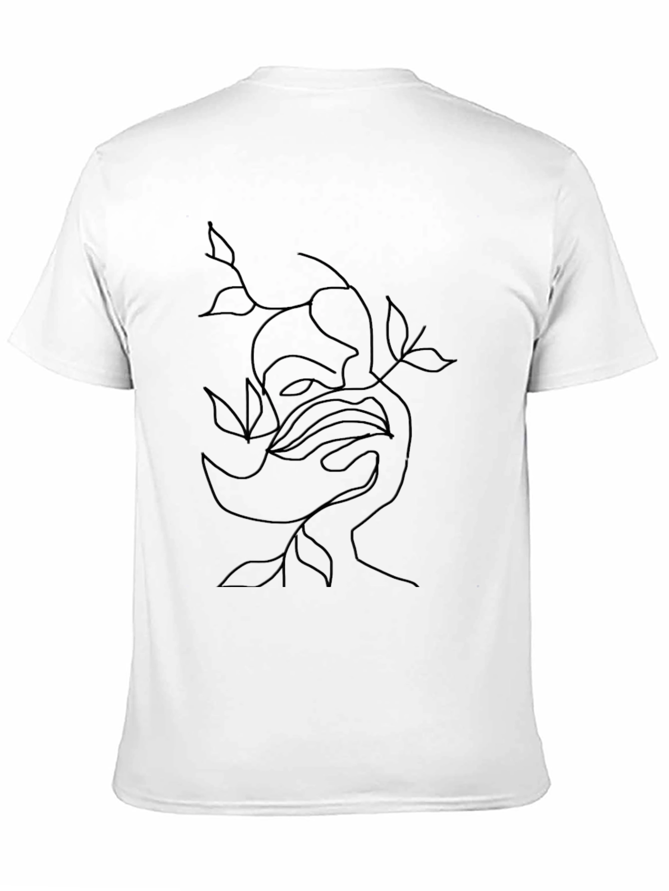 Abstract Line Art Black Graphic Tee