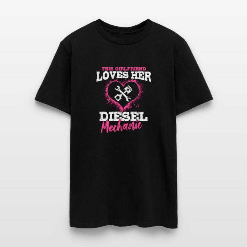 Diesel Mechanic Girlfriend On Back