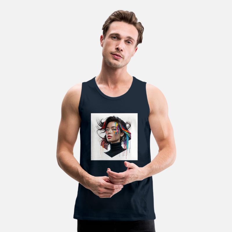 Digital Art Of An Asian Model