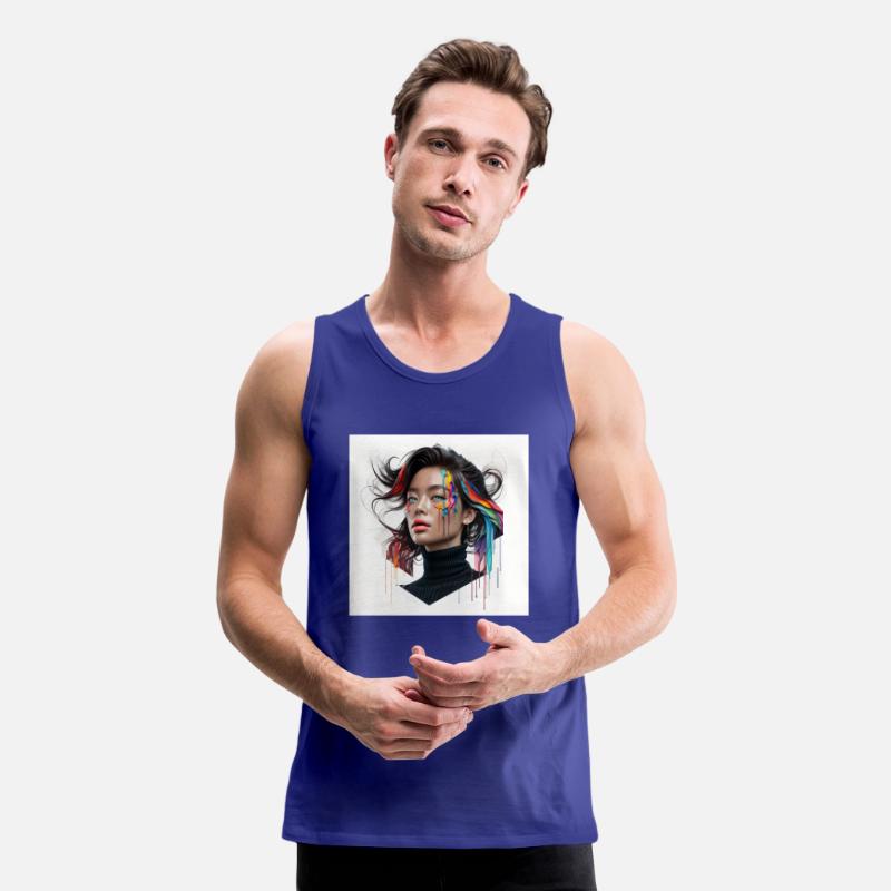 Digital Art Of An Asian Model