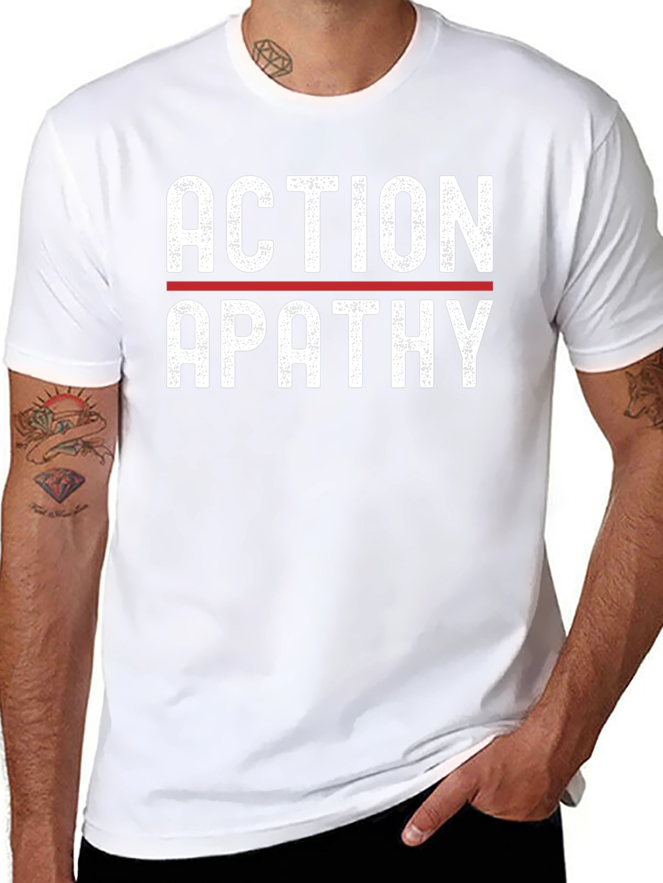 Action Apathy Graphic Tee - Black
