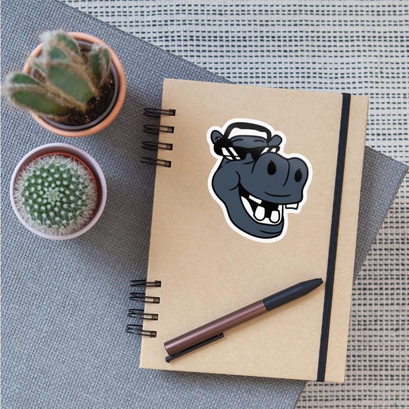 DJ Funny Laughing Hippo Sunglasses Music Face Fun