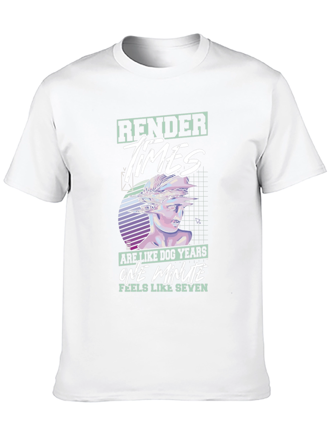 Render Times Are Like Dog Years T-Shirt – Funny Designer Tech Graphic Tee