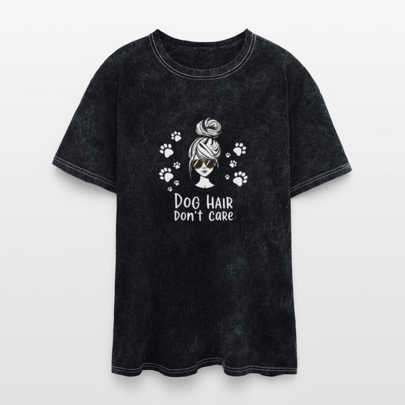 Dog Hair Don't Care Illustration T-Shirt