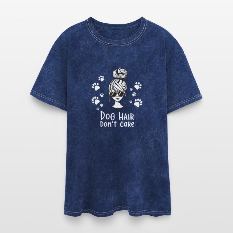 Dog Hair Don't Care Illustration T-Shirt