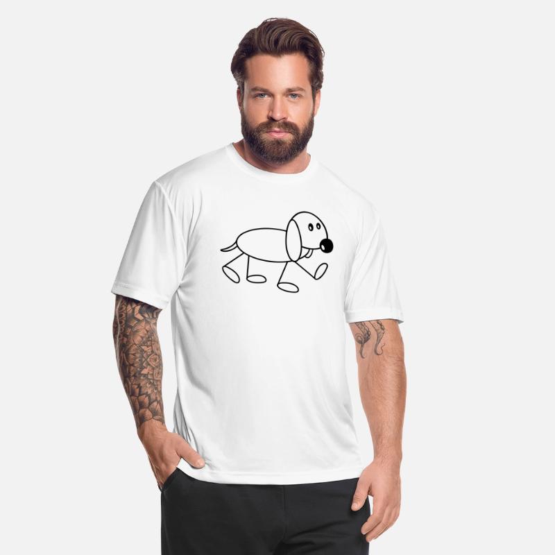 Dog Stickman Goes Sweet Cute Walking Comic Drawing