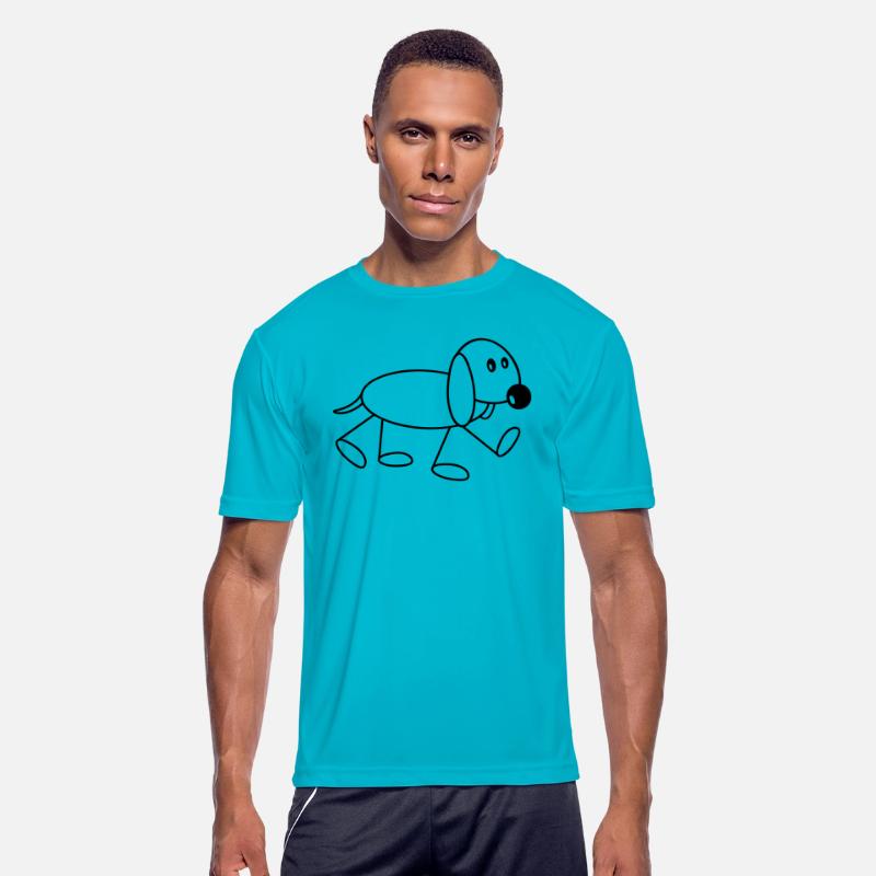 Dog Stickman Goes Sweet Cute Walking Comic Drawing