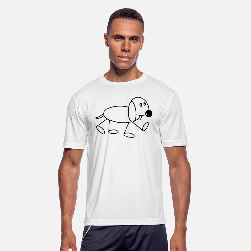 Dog Stickman Goes Sweet Cute Walking Comic Drawing