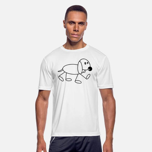 Dog Stickman Goes Sweet Cute Walking Comic Drawing