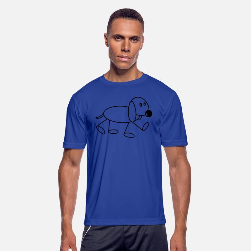 Dog Stickman Goes Sweet Cute Walking Comic Drawing