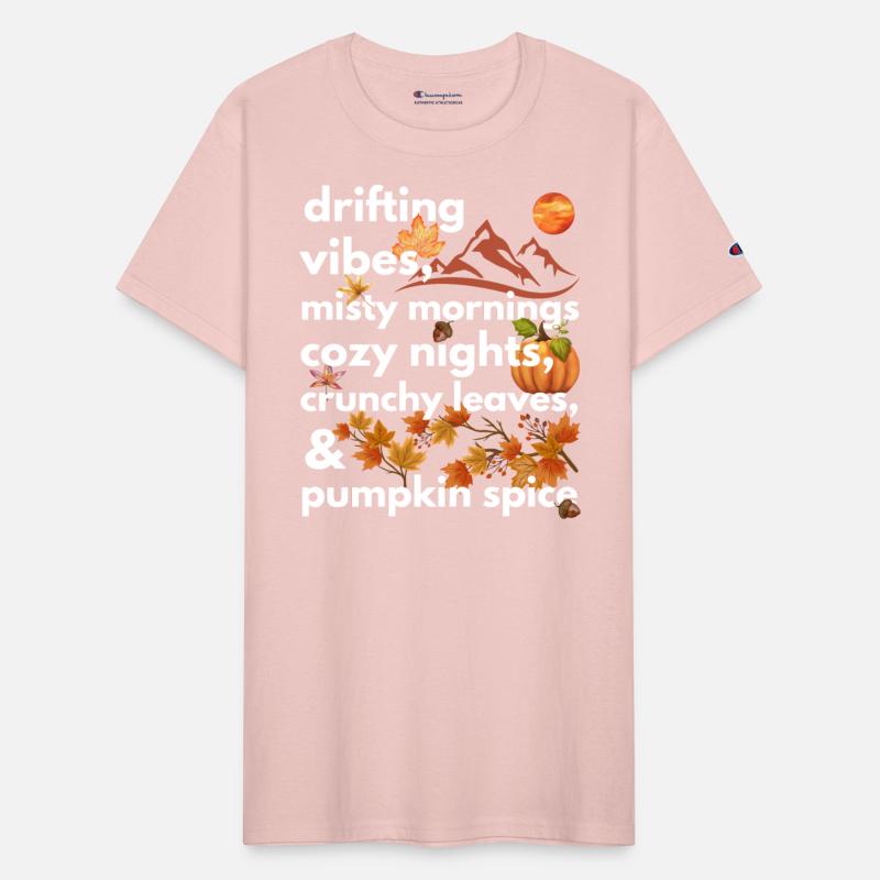 drifting vibes misty mornings cozy nights crunchy