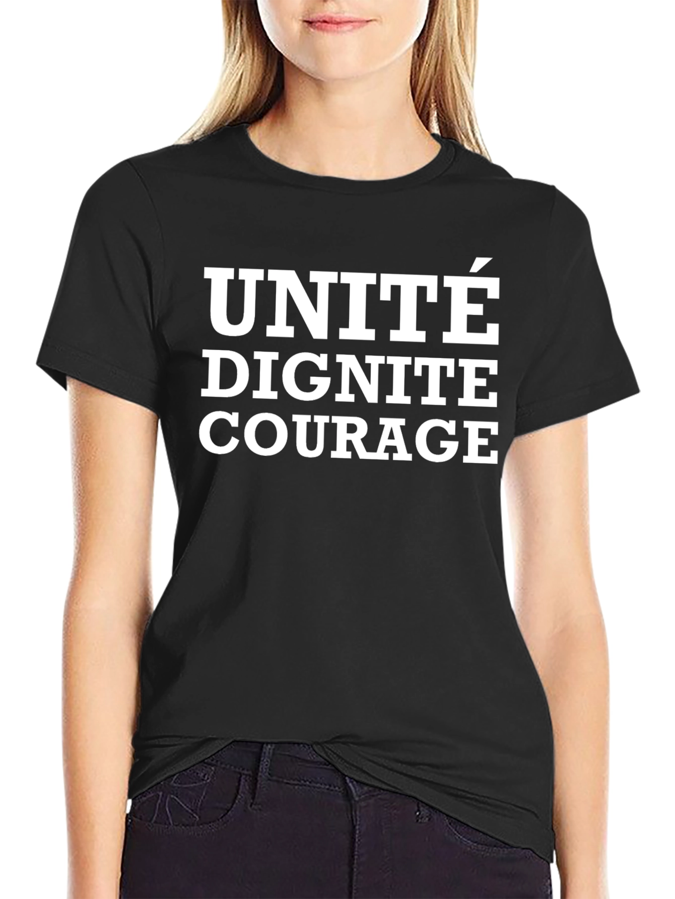 Unité Dignité Courage Graphic T-Shirt