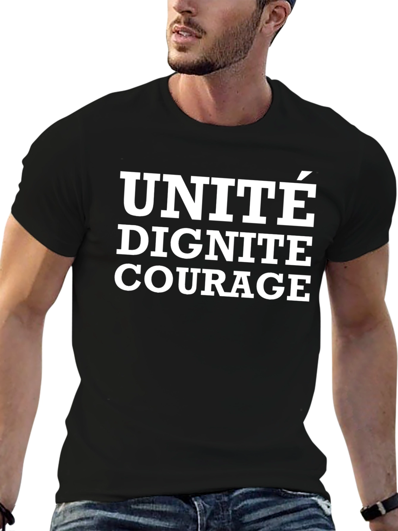 Unité Dignité Courage Graphic T-Shirt