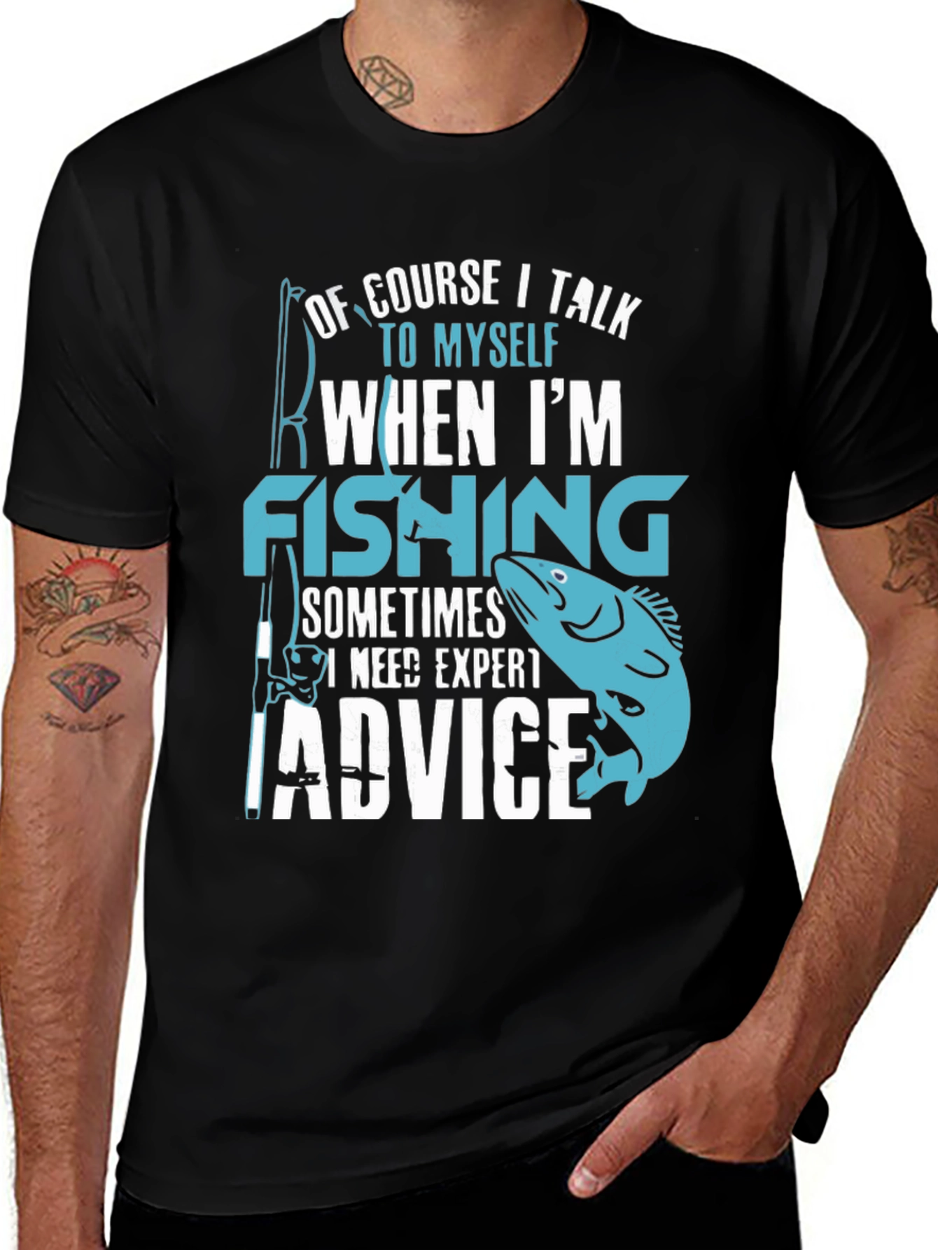 Fishing Expert Advice Tee -  Humorous Angler T-Shirt