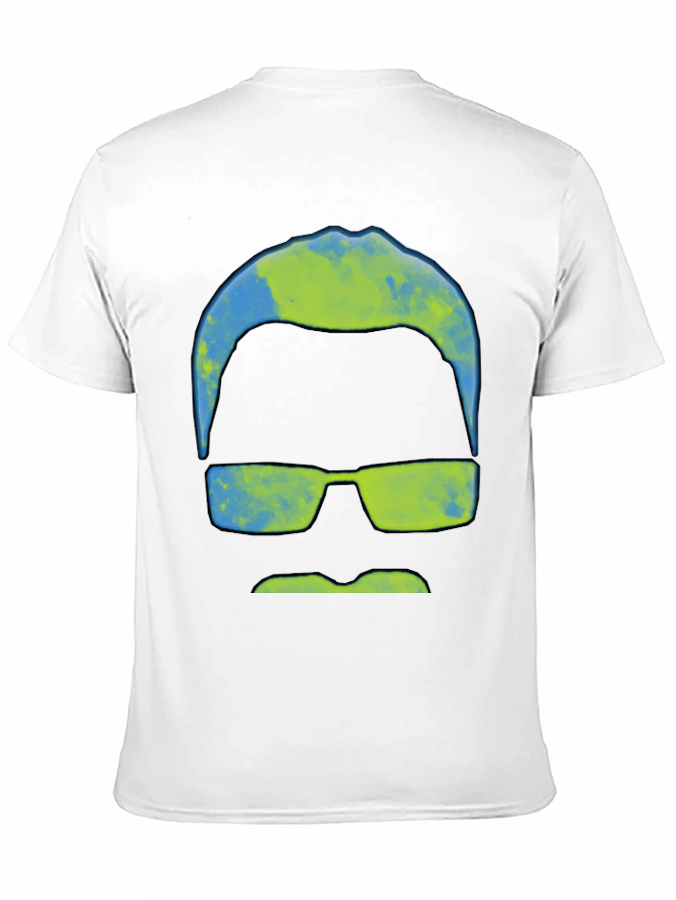 Abstract Mustache & Shades Graphic Tee