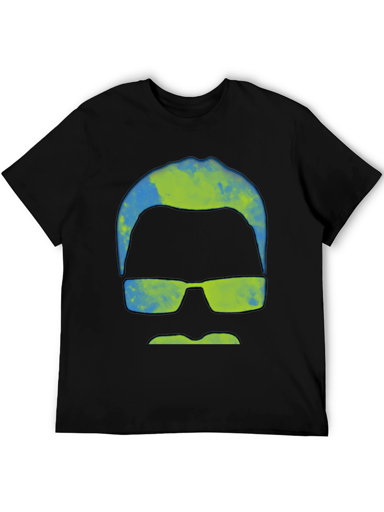 Abstract Mustache & Shades Graphic Tee