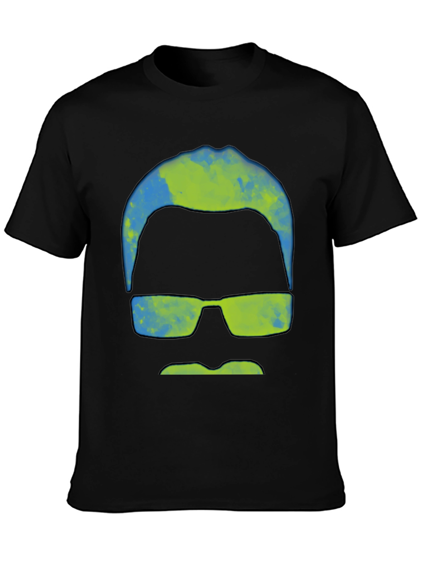 Abstract Mustache & Shades Graphic Tee