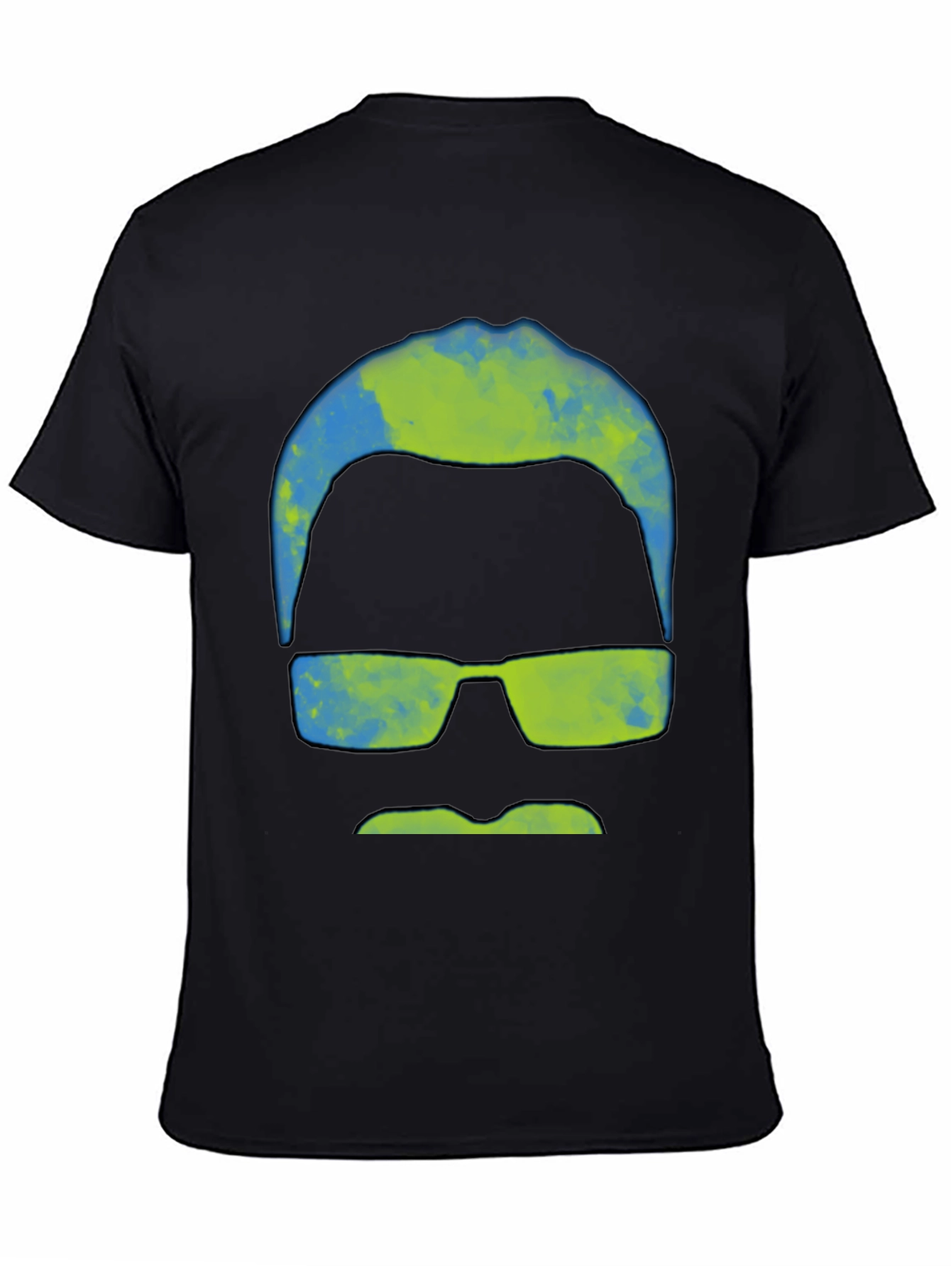 Abstract Mustache & Shades Graphic Tee