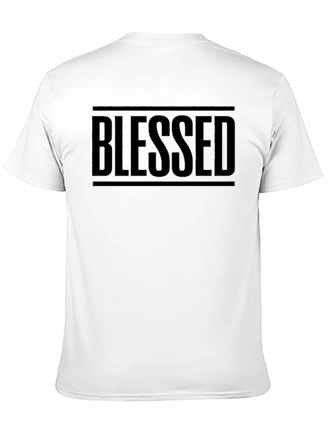 Blessed Graphic Tee - Black Cotton Casual Shirt