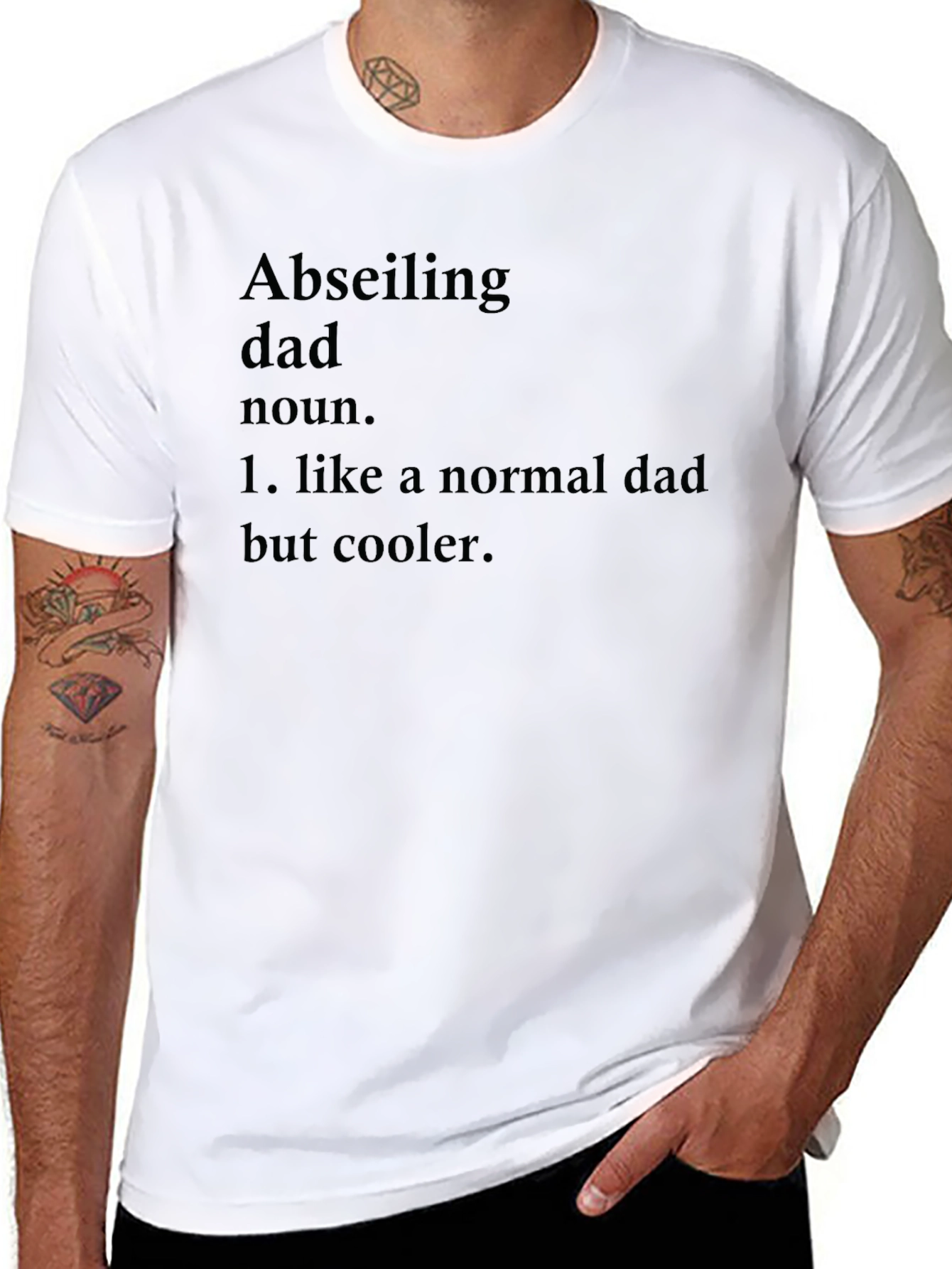 Abseiling Dad T-Shirt - Cool Father Definition Tee