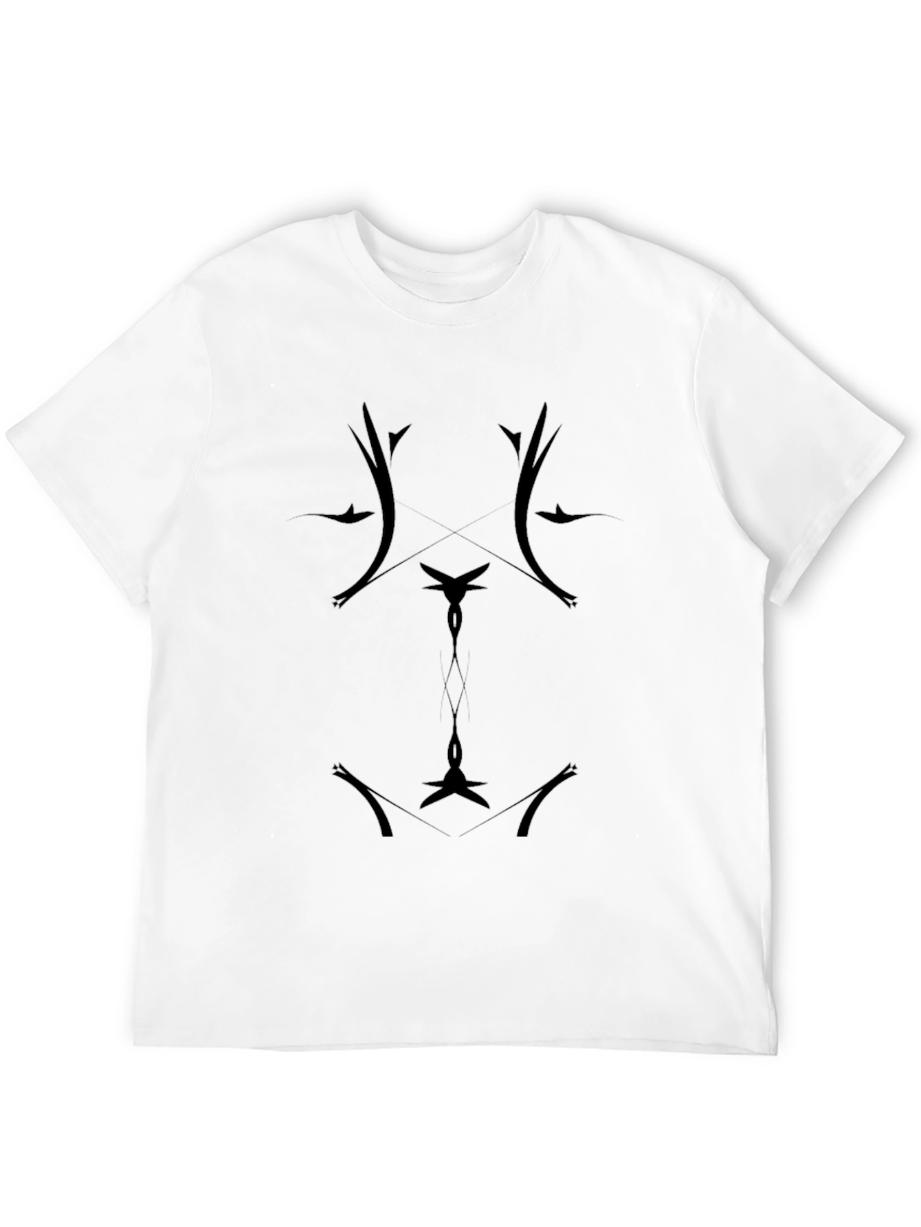 Abstract Graphic Black T-Shirt