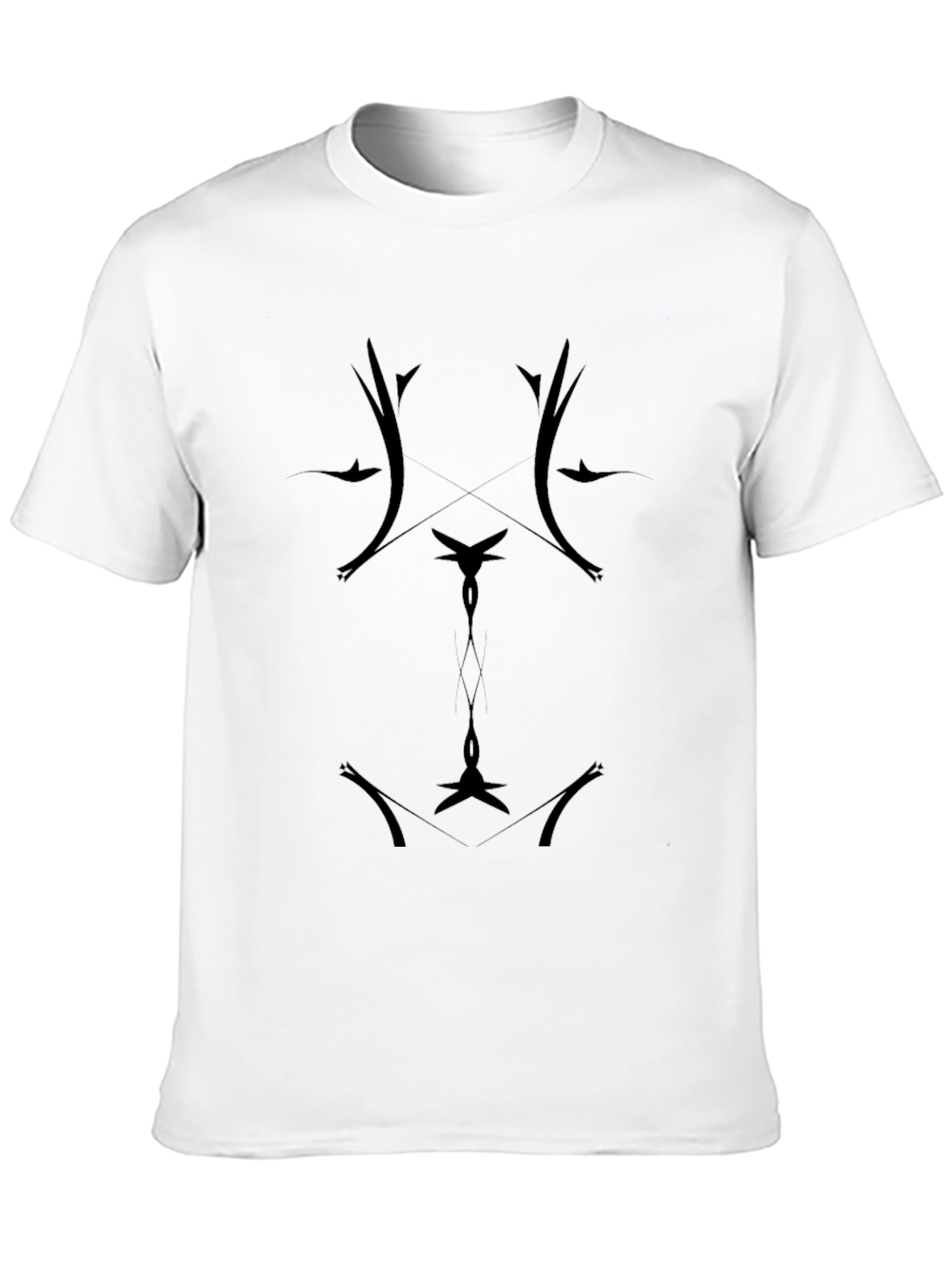 Abstract Graphic Black T-Shirt