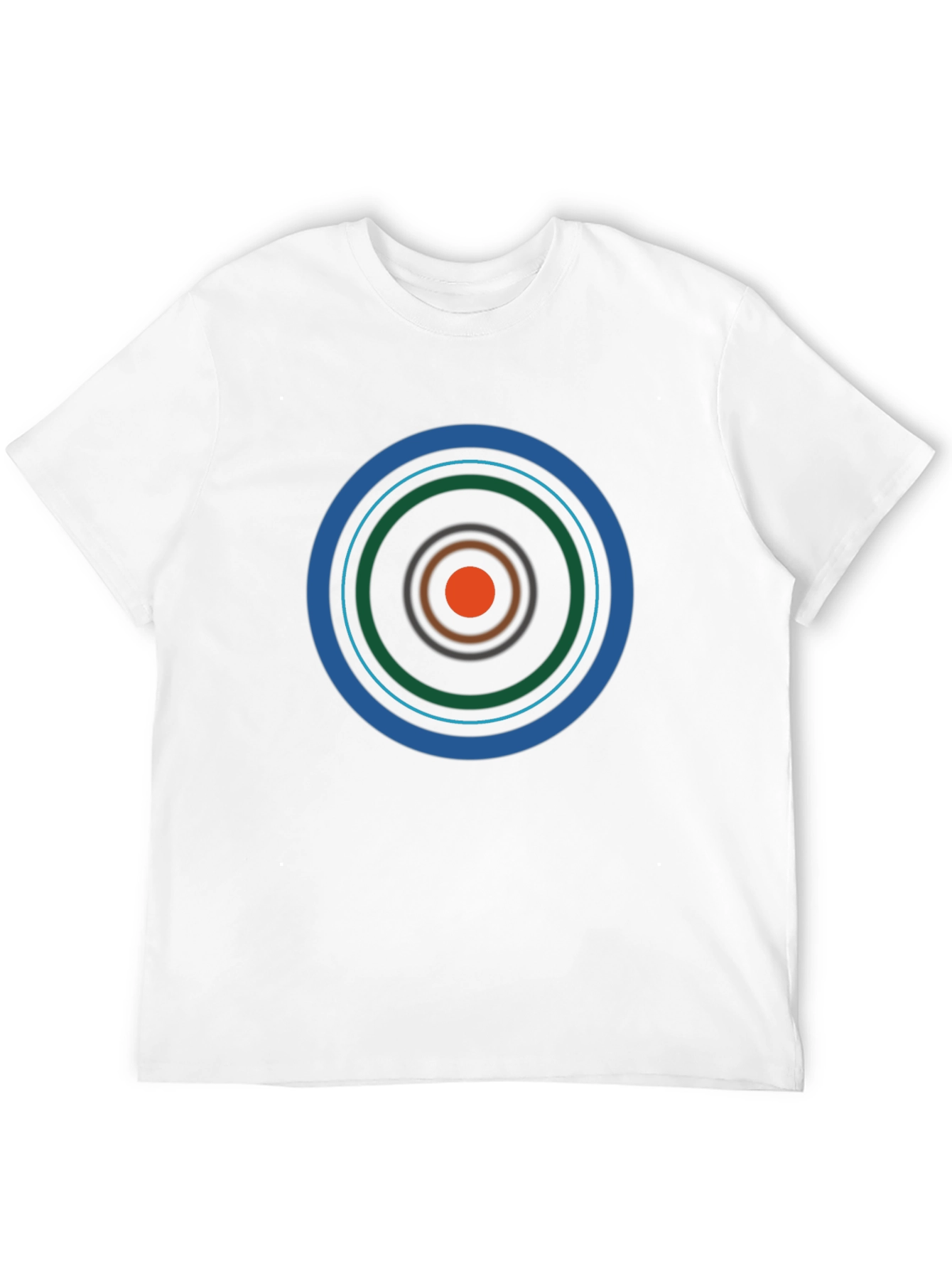 Geometric Target T-Shirt - Modern Graphic Tee