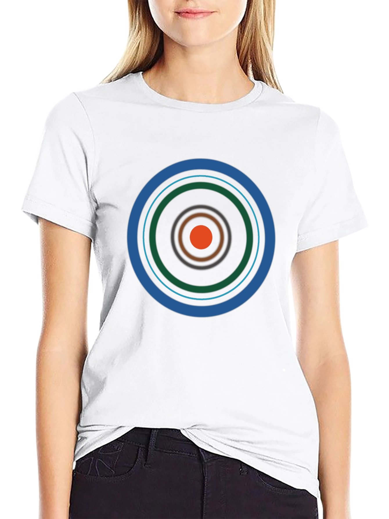 Geometric Target T-Shirt - Modern Graphic Tee