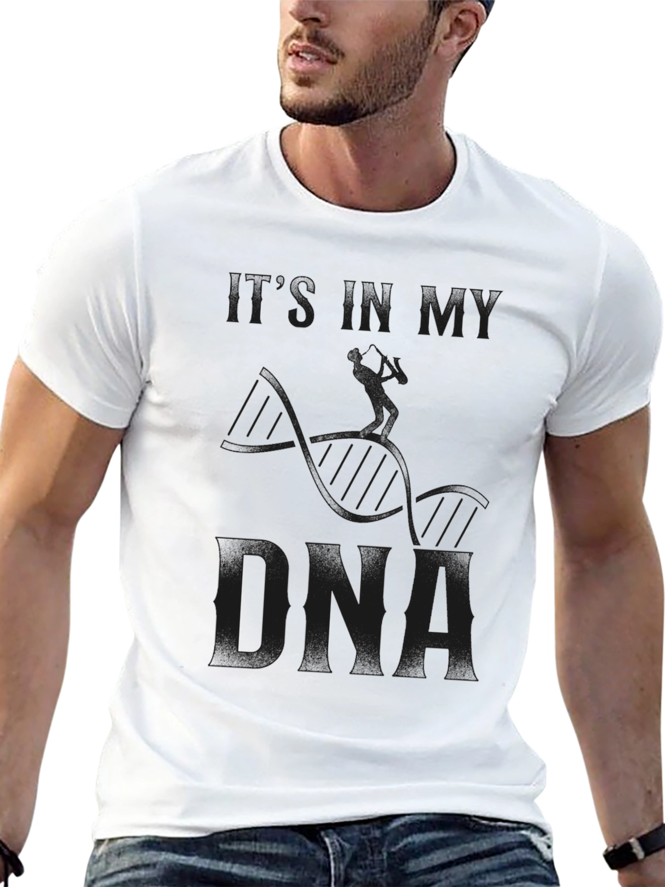 Its in My DNA Graphic Tee - Black