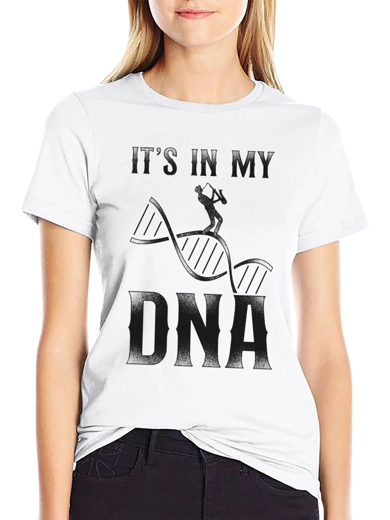 Its in My DNA Graphic Tee - Black