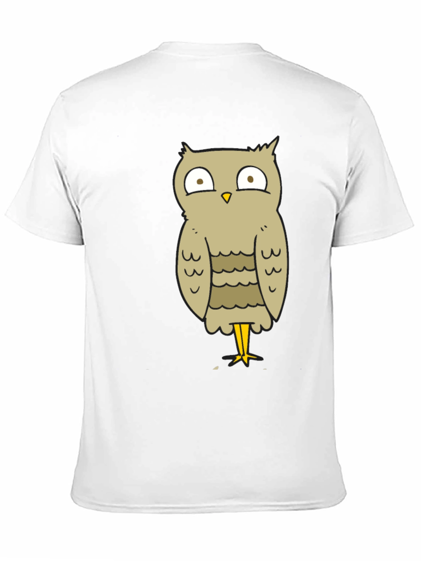 Funny Owl Cartoon T-Shirt - Unisex Black Tee
