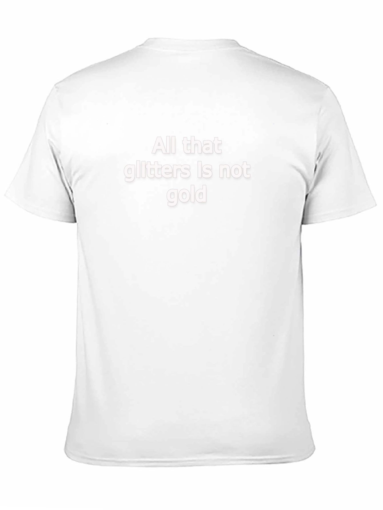 All That Glitters T-Shirt - Black Crew Neck Tee