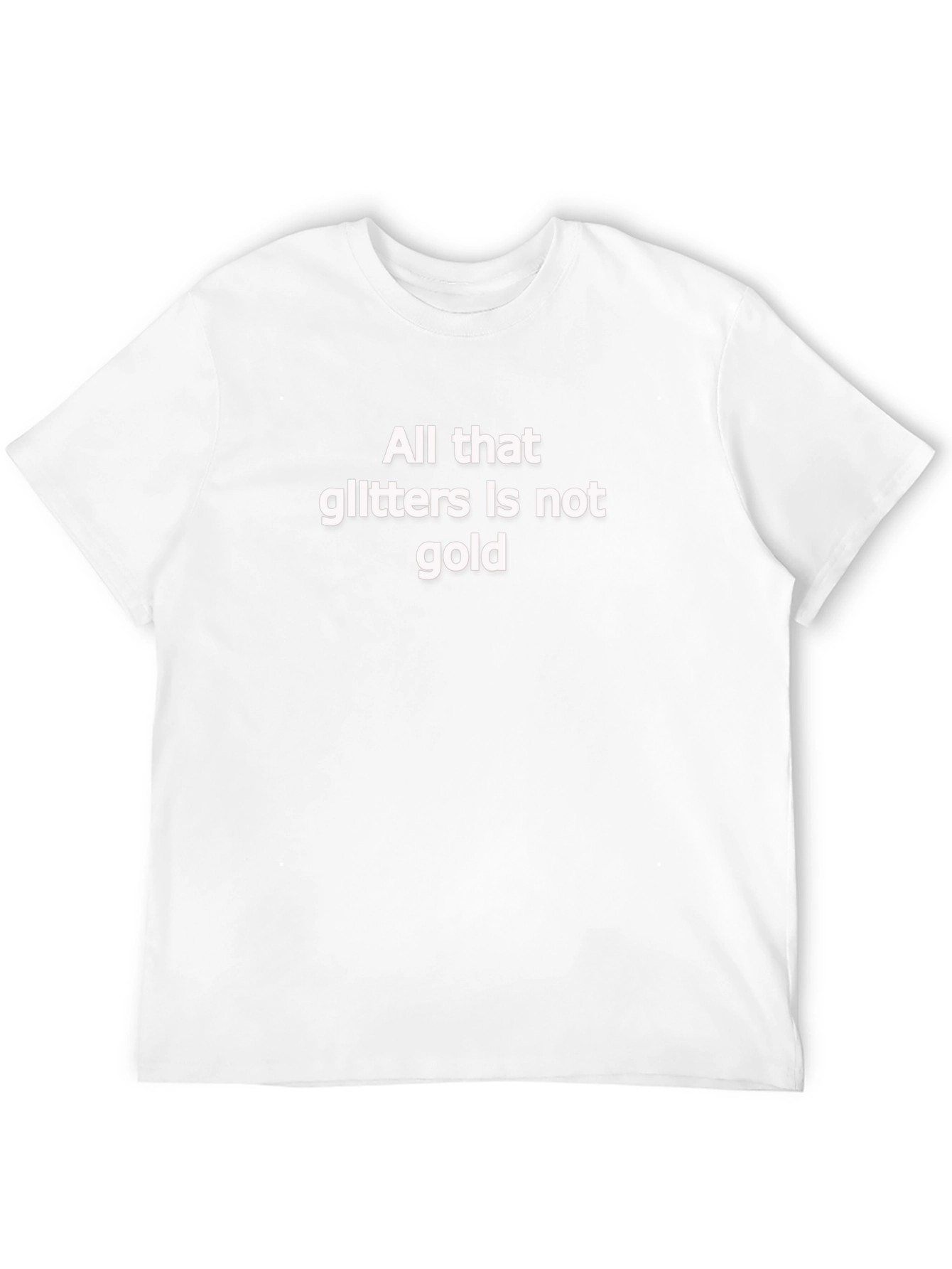 All That Glitters T-Shirt - Black Crew Neck Tee