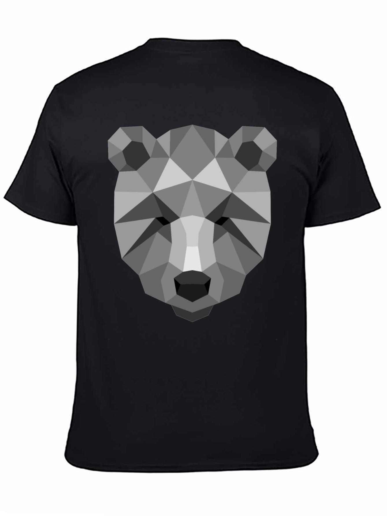 Geometric Bear Head T-Shirt - Modern Graphic Tee