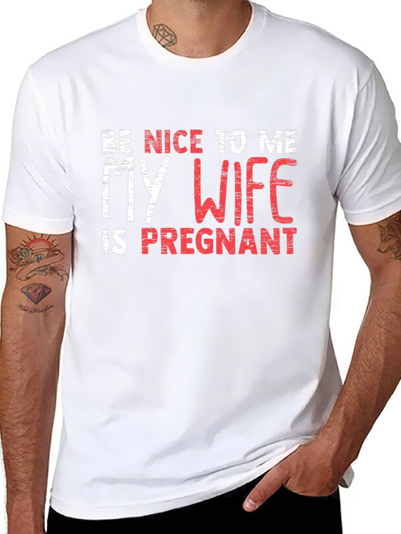 Funny Pregnancy Announcement Mens T-Shirt