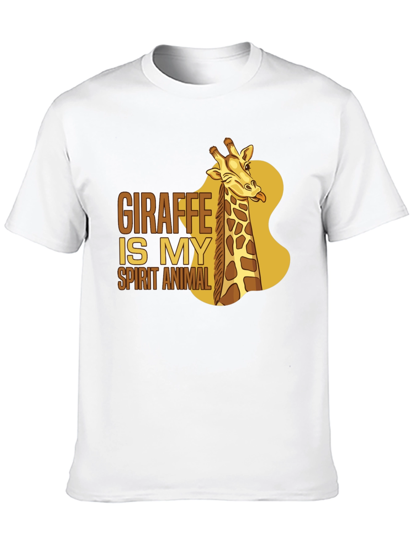 Giraffe Spirit Animal Black T-Shirt