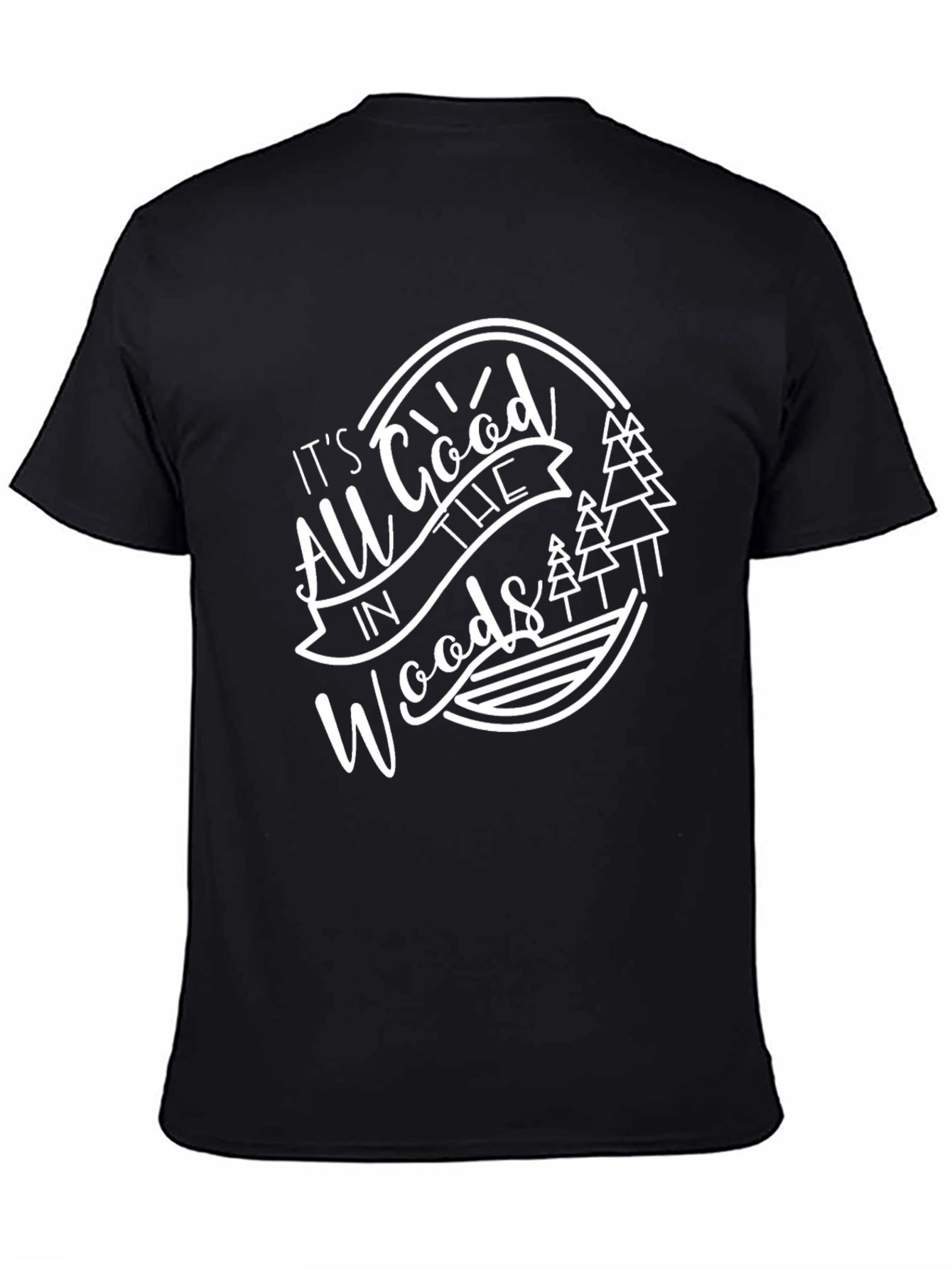 All Good in the Woods Graphic Tee - Black