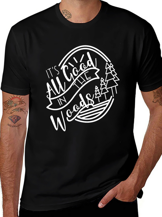 All Good in the Woods Graphic Tee - Black
