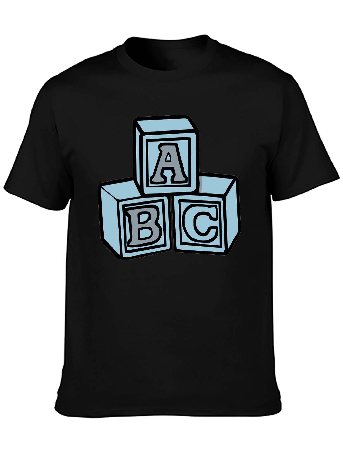 ABC Blocks Graphic Tee - Soft Cotton Blend