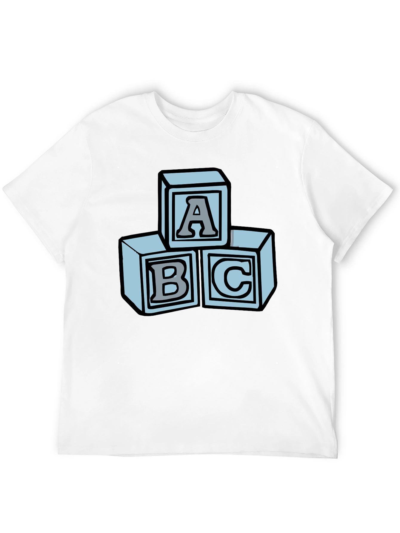 ABC Blocks Graphic Tee - Soft Cotton Blend