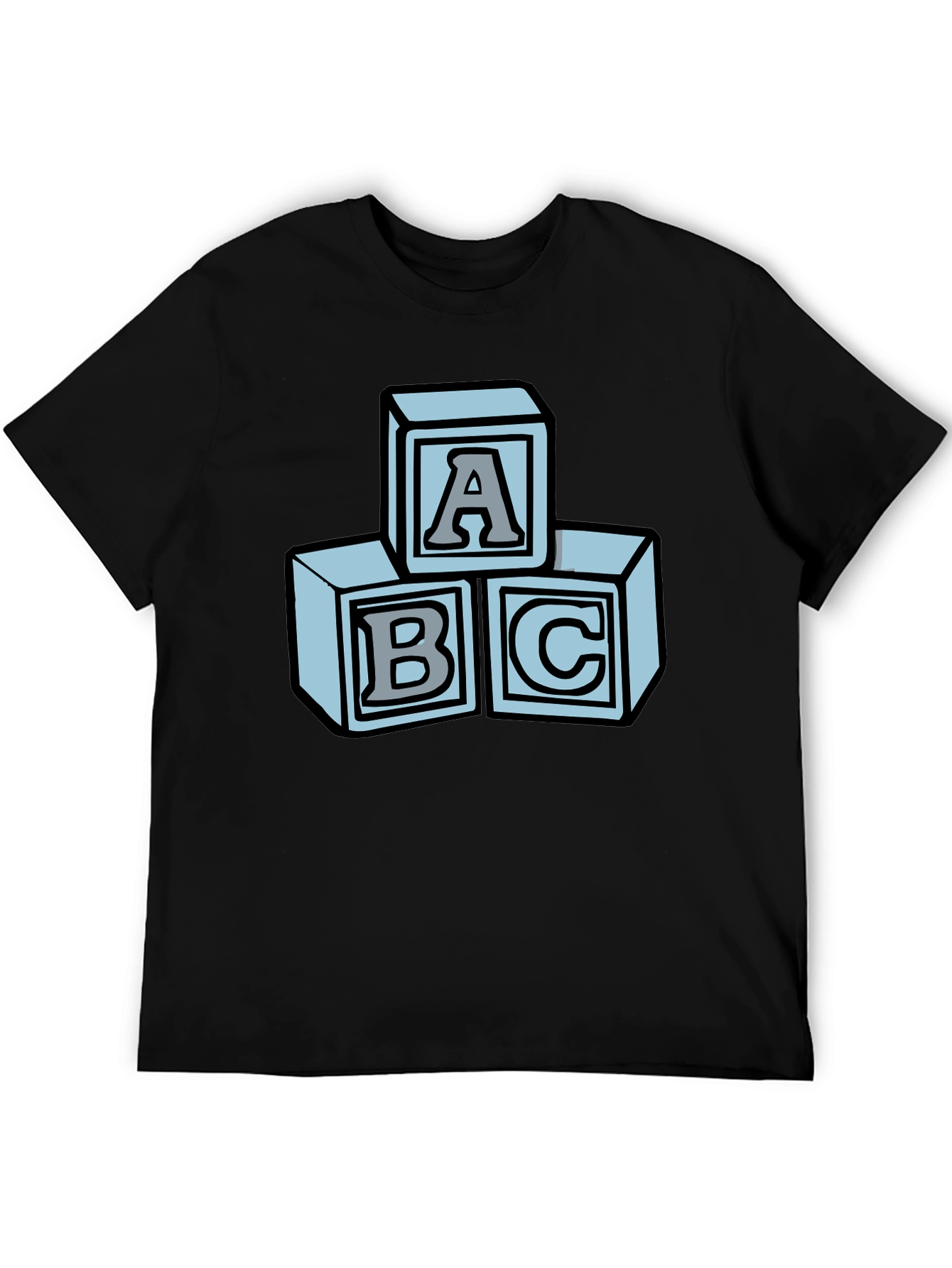 ABC Blocks Graphic Tee - Soft Cotton Blend