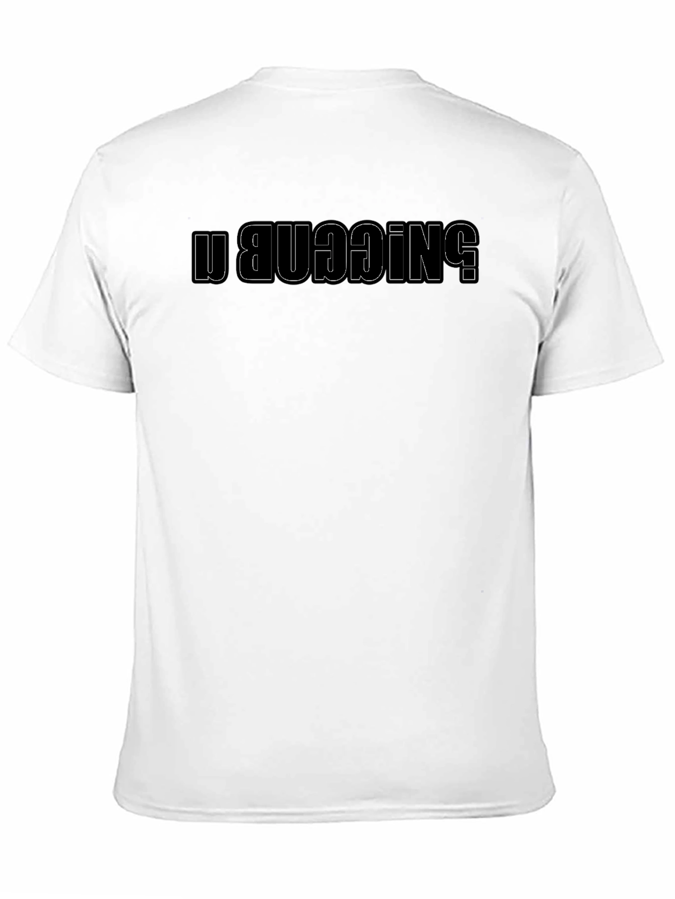 Funny N!GGAB UBUDDING Reversed Wordplay Black T-Shirt