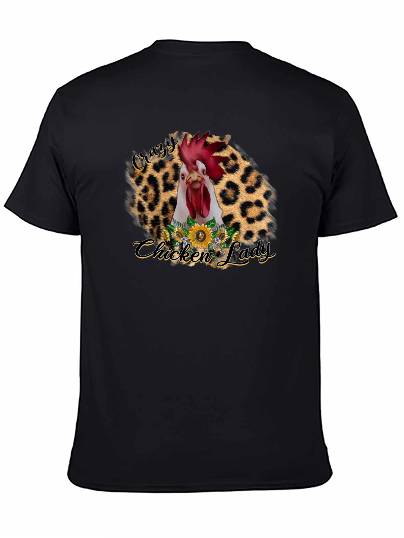 Crazy Chicken Lady Graphic T-Shirt