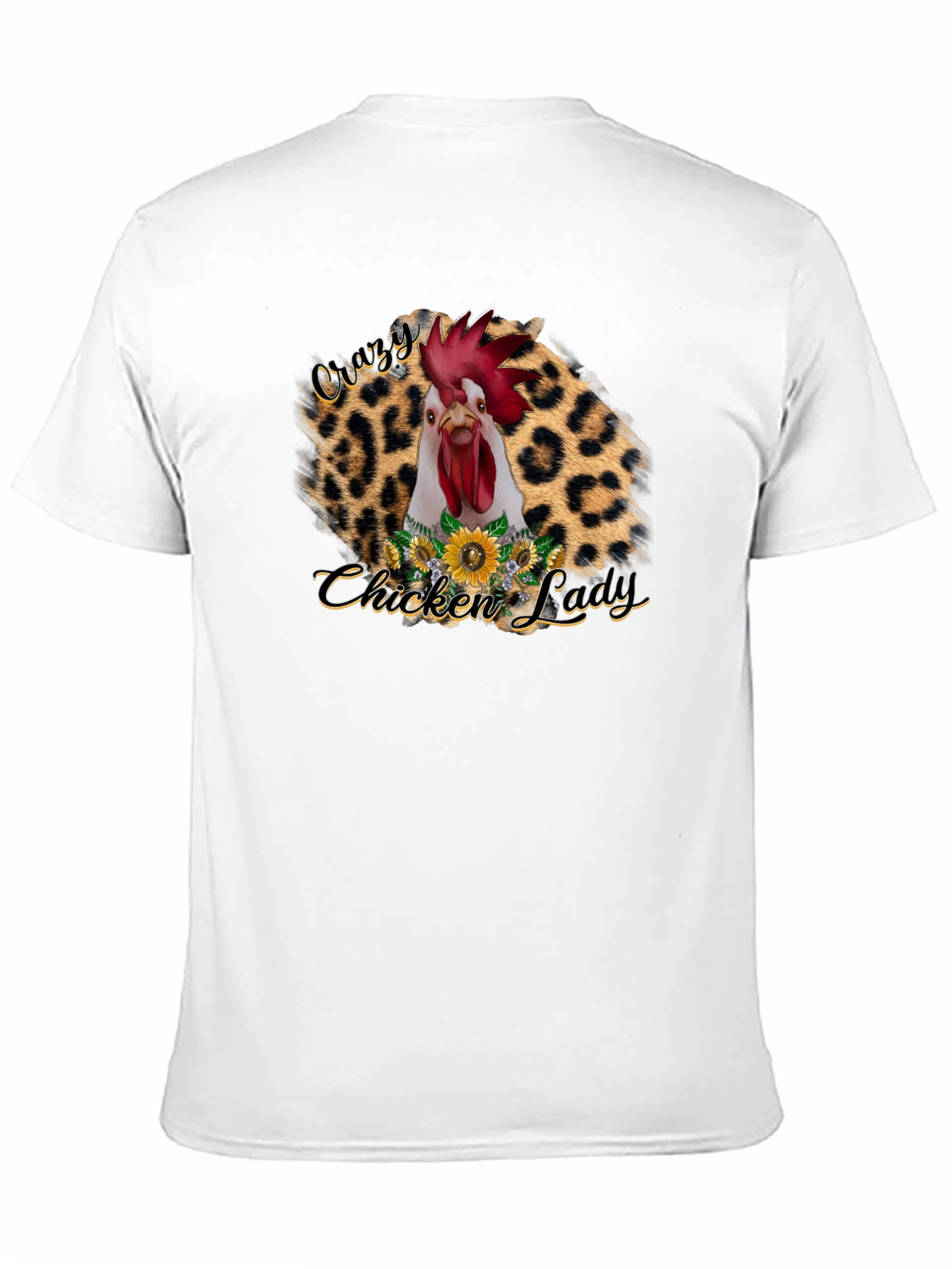 Crazy Chicken Lady Graphic T-Shirt