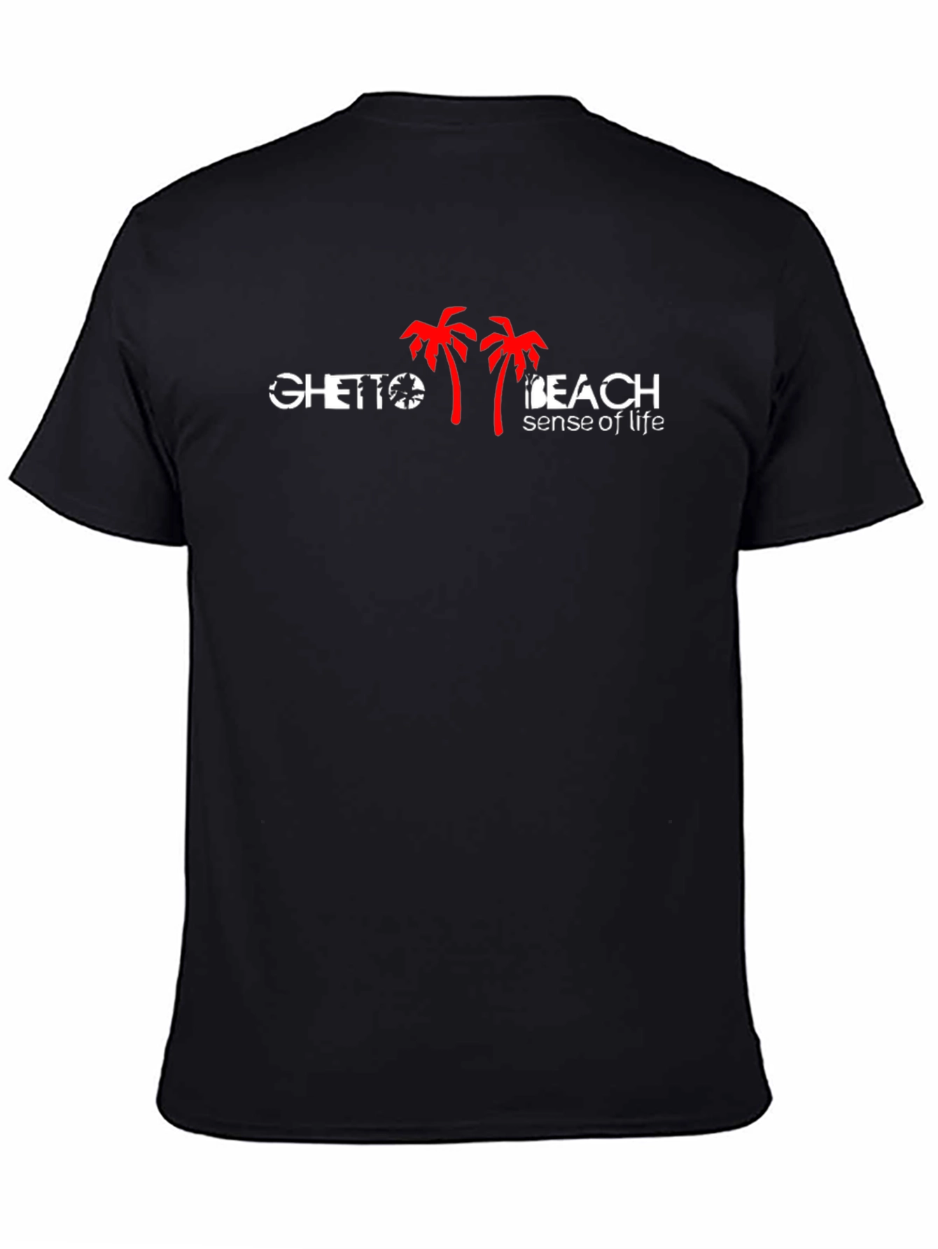 Ghetto Beach Sense of Life Black T-Shirt